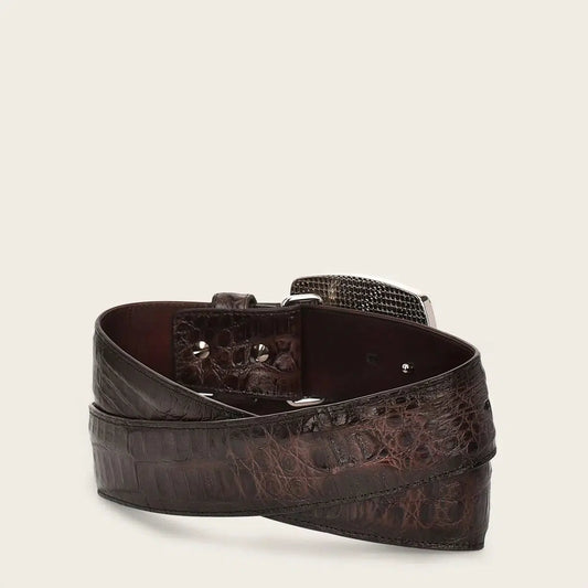 CV499FC - Cuadra chocolate western fashion fuscus belt for men-Kuet.us