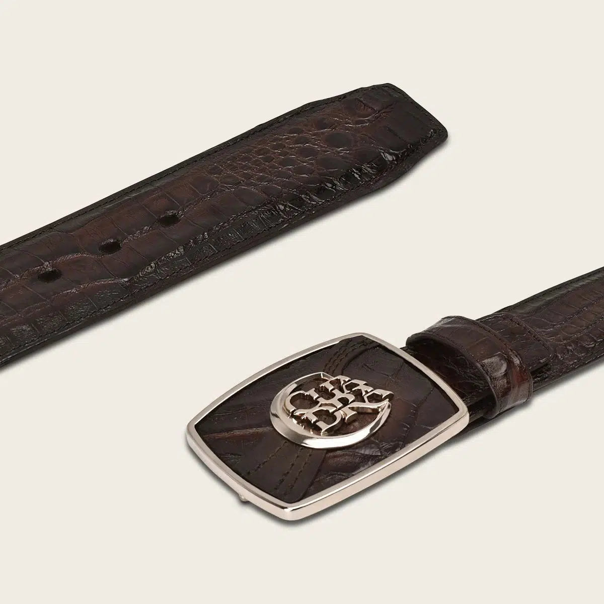CV499FC - Cuadra chocolate western fashion fuscus belt for men-CUADRA-Kuet-Cuadra-Boots