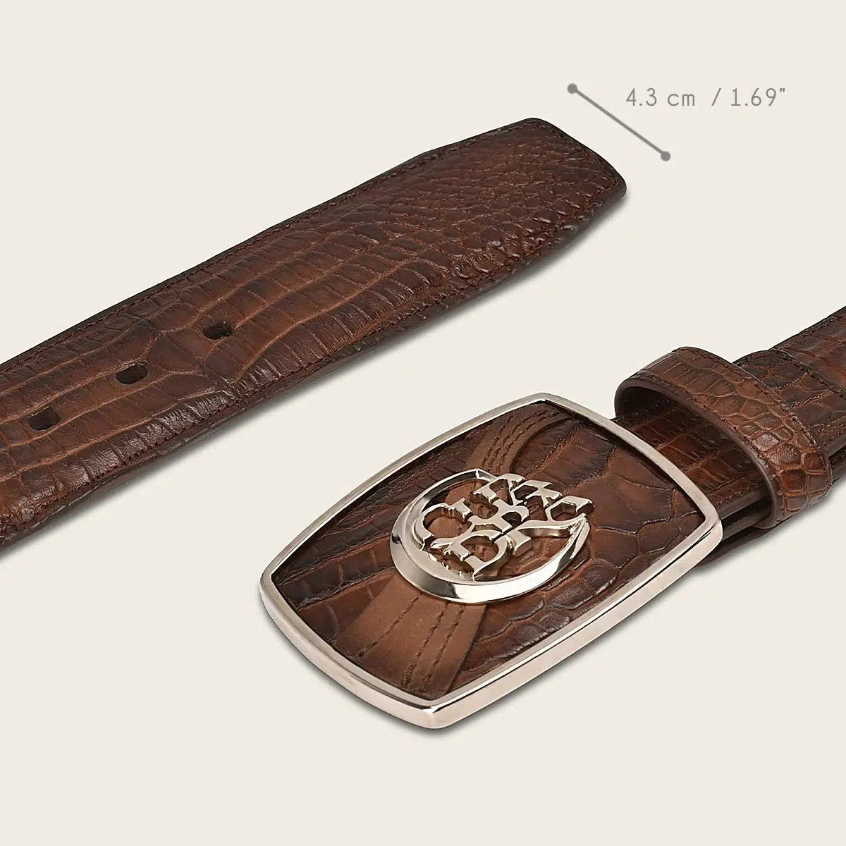 CV499MO - Cuadra brown western fashion Moreleti belt for men