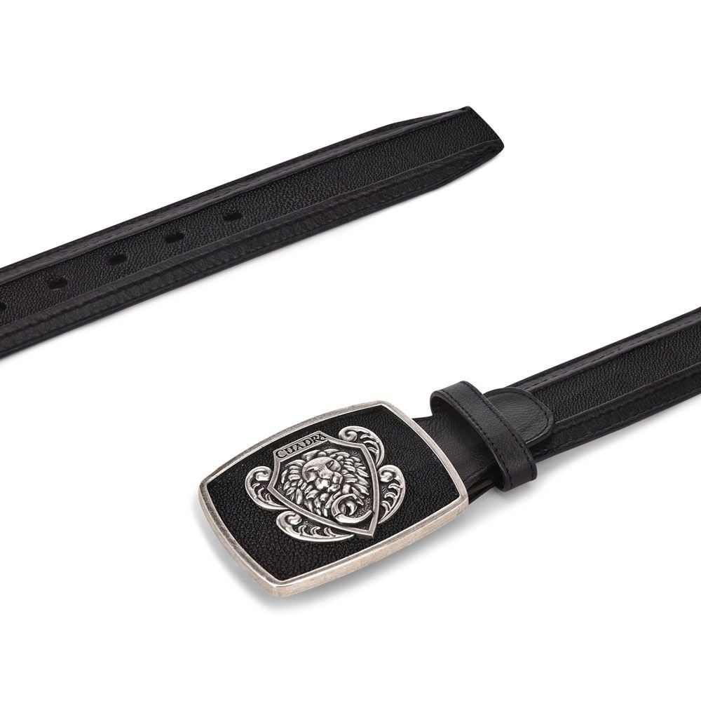 CV9B4MA - Cuadra black western fashion Stingray belt for men-Kuet.us