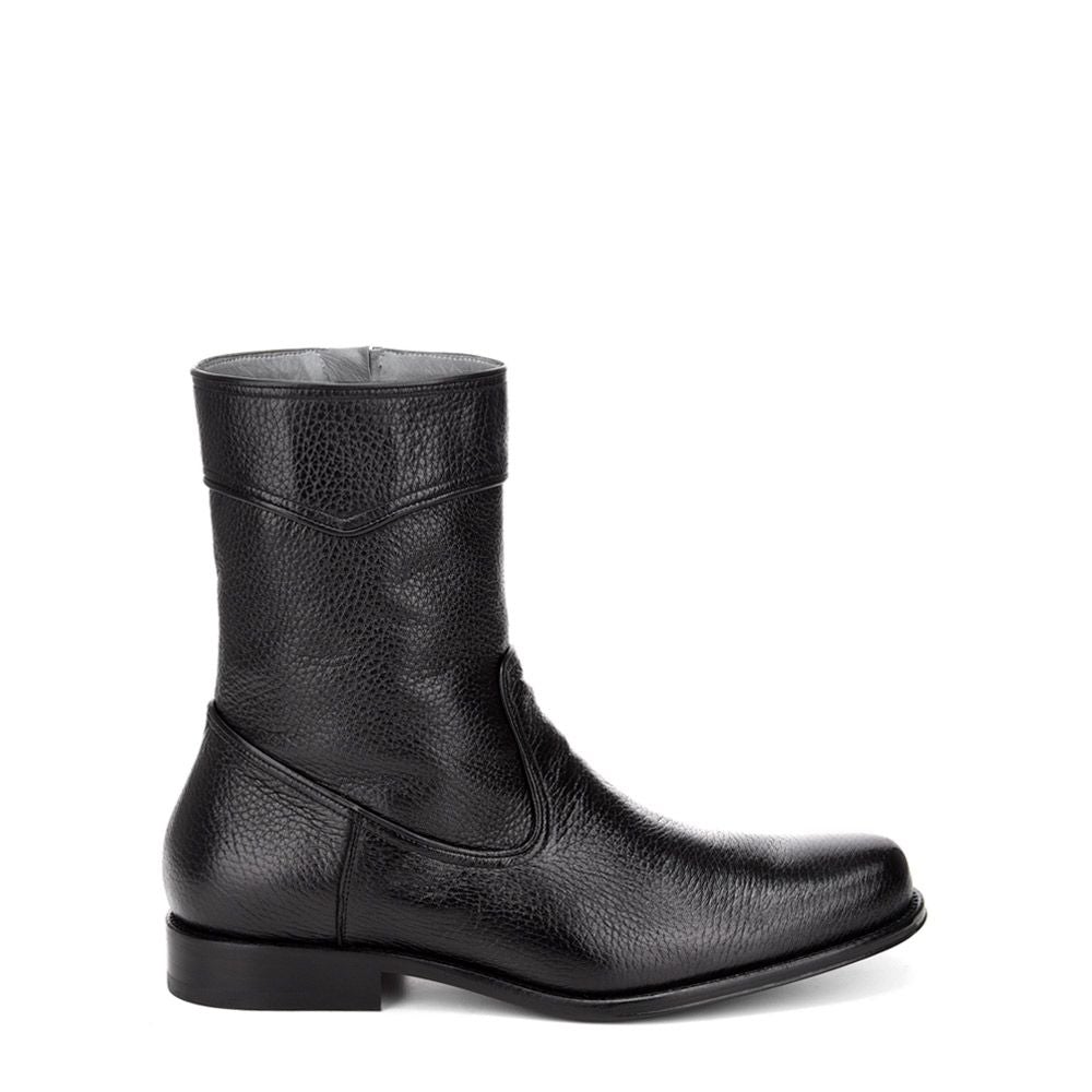 Franco Cuadra black dress casual leather zip ankle boots for men – Kuet.us