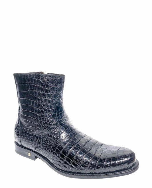 G09NPNP - Cuadra black dress casual Nile crocodile ankle boots for men-Kuet.us