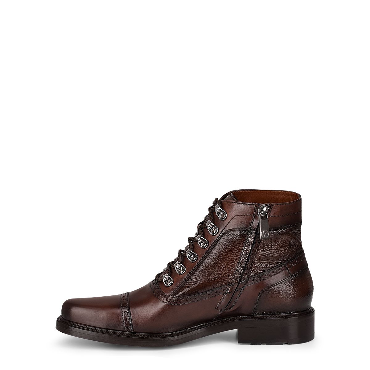G88BSVN - Cuadra chocolate casual dress calfskin ankle oxford boots for men-Kuet.us