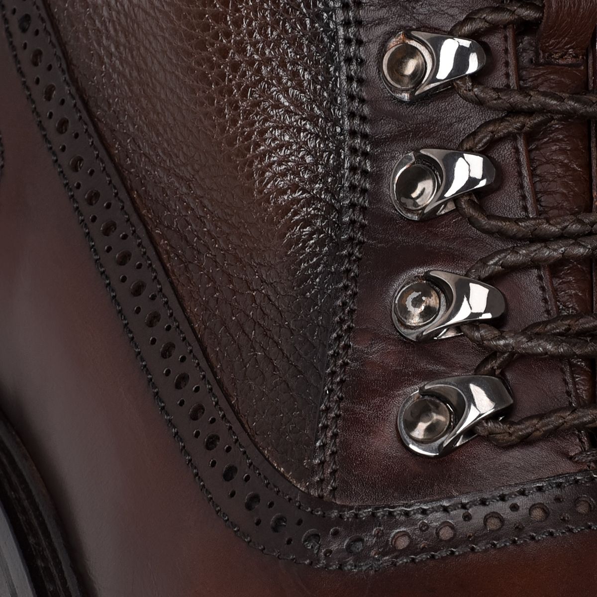 G88BSVN - Cuadra chocolate casual dress calfskin ankle oxford boots for men-CUADRA-Kuet-Cuadra-Boots
