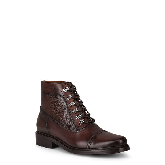 G88BSVN - Cuadra chocolate casual dress calfskin ankle oxford boots for men-Kuet.us