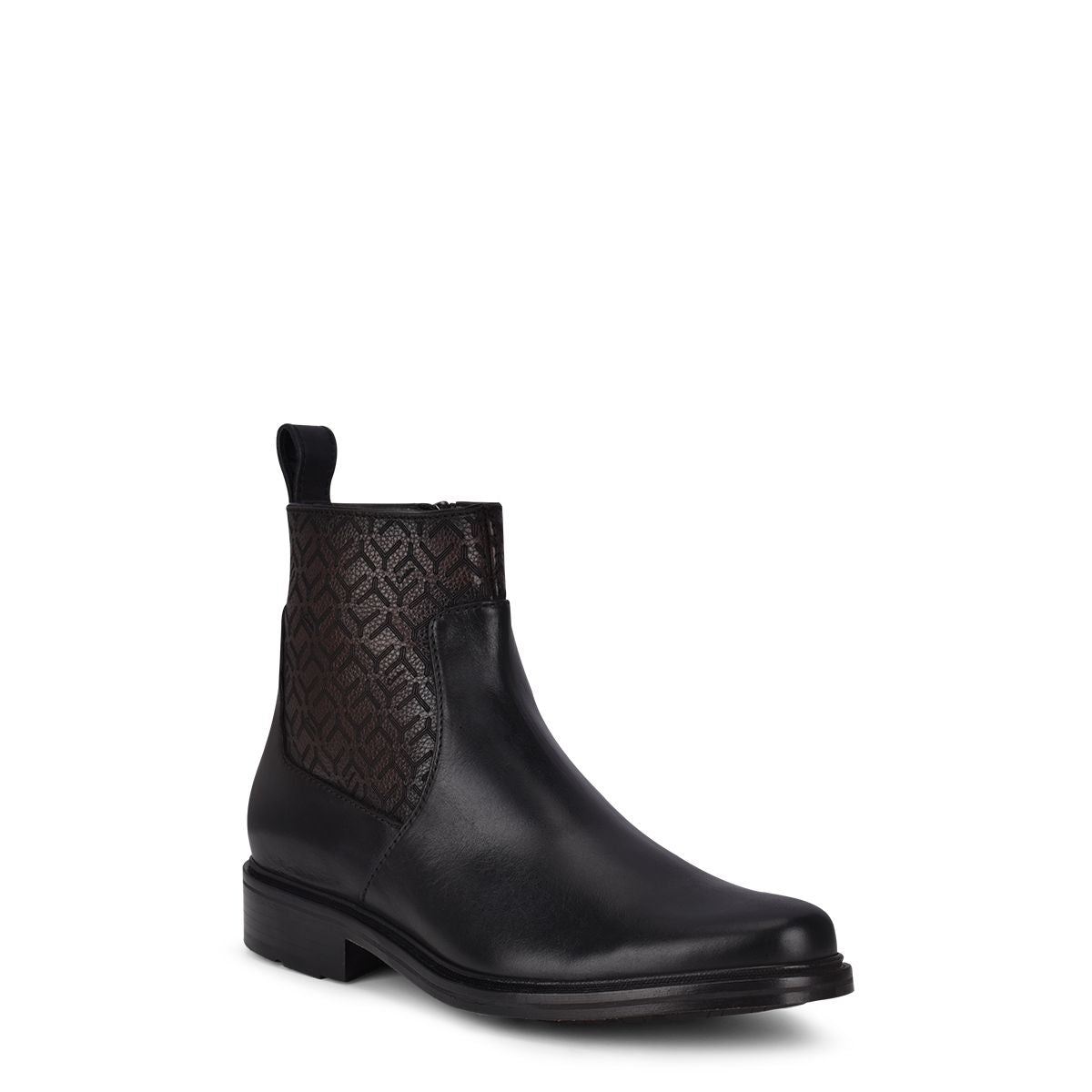 G89TSRS - Cuadra black dress fashion calfskin chelsea ankle boots for men-Kuet.us