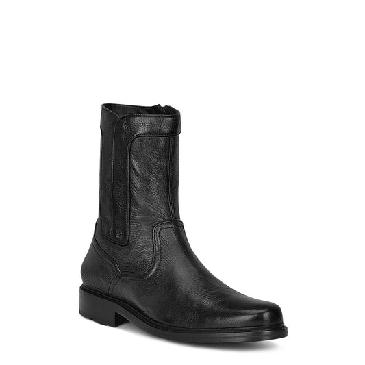 G93VNVN - Cuadra Black casual fashion deer leather ankle booties for men-Kuet.us