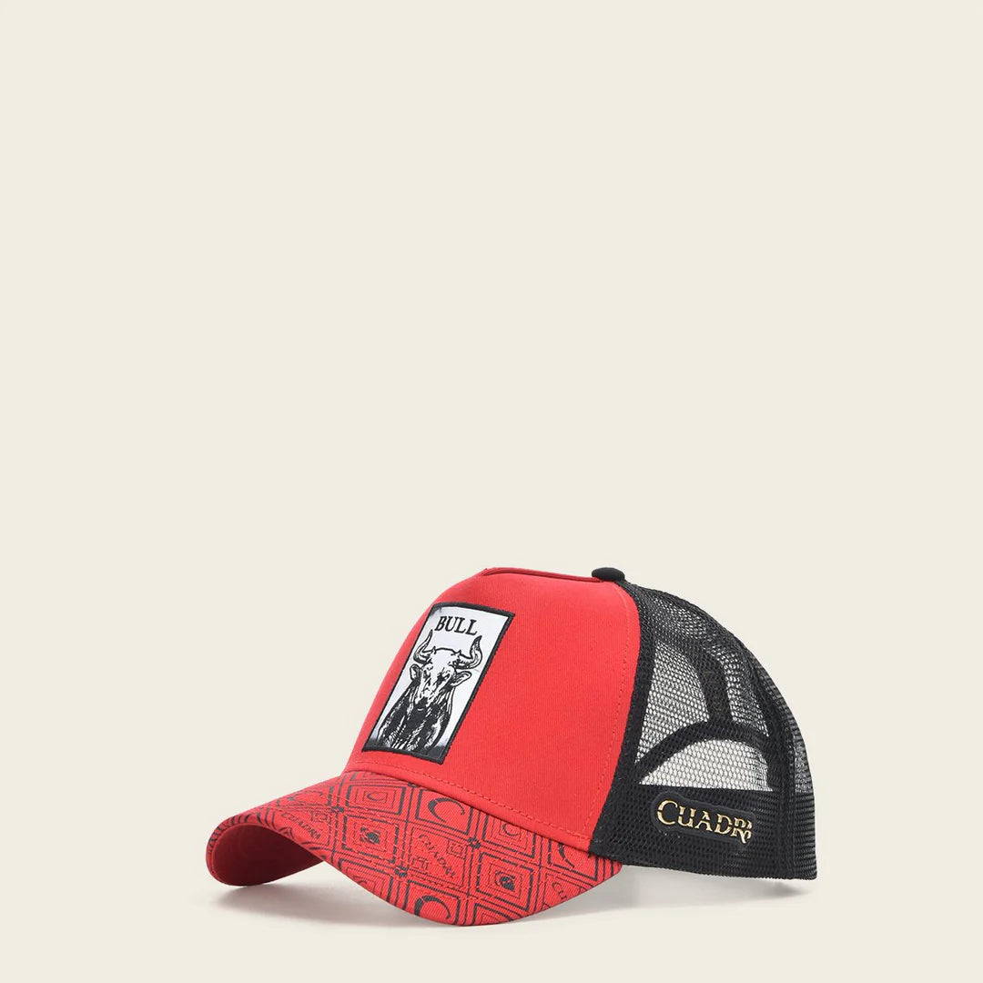 GOC00BU - Red Cuadra Cap Bull