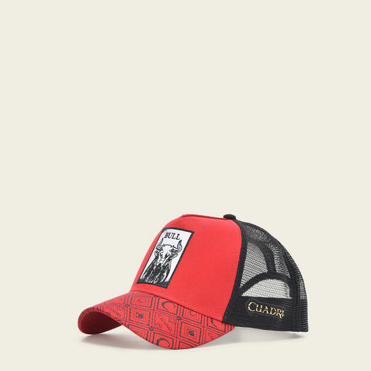 GOC00BU - Red Cuadra Cap Bull