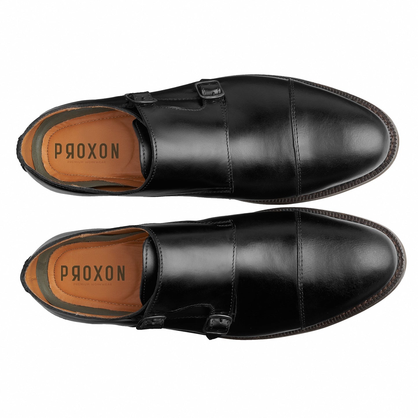 STEEL TOE MONK STRAP SHOE GRAND BLACK