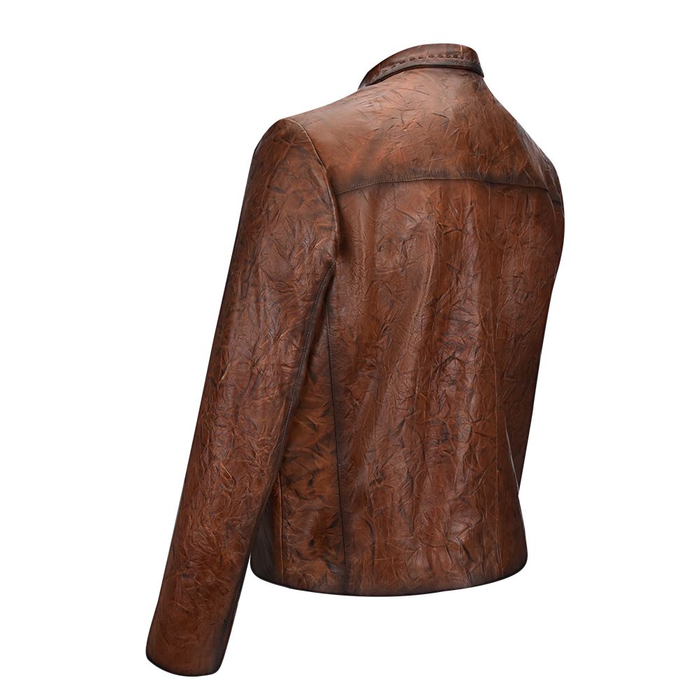 H276COC - Cuadra honey casual fashion lambskin quilted blouson jacket for men-CUADRA-Kuet-Cuadra-Boots