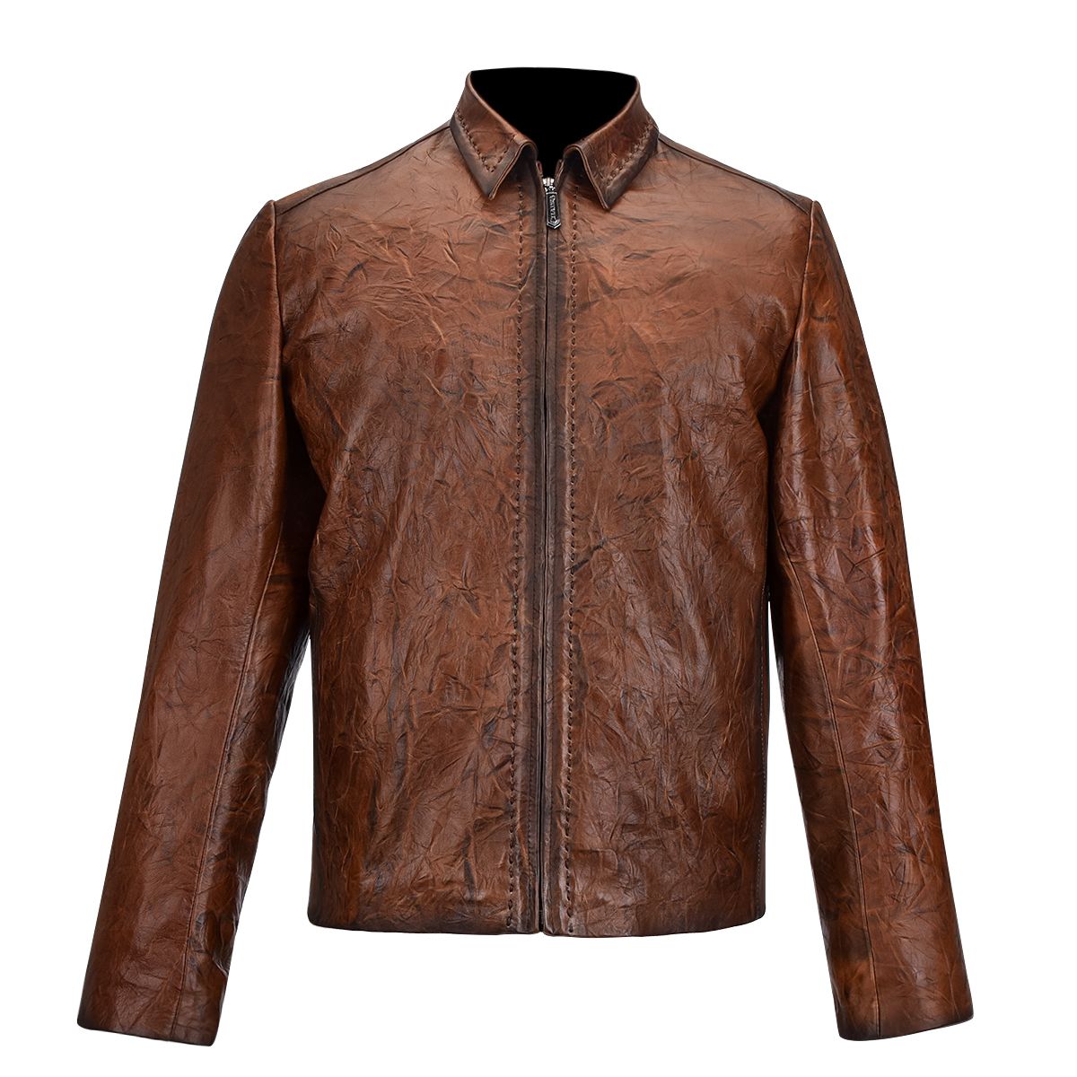 H276COC - Cuadra honey casual fashion lambskin quilted blouson jacket for men-Kuet.us