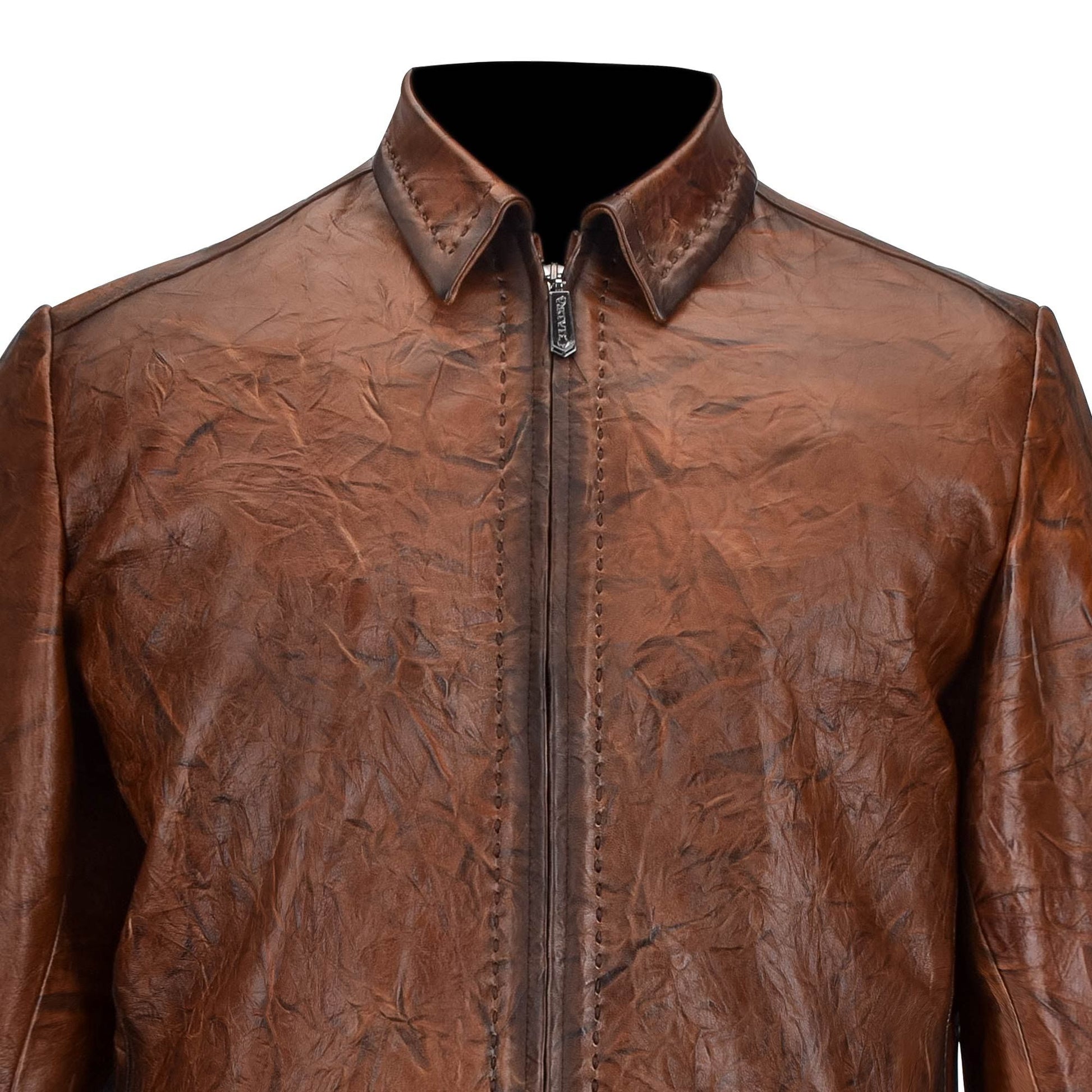H276COC - Cuadra honey casual fashion lambskin quilted blouson jacket for men-Kuet.us