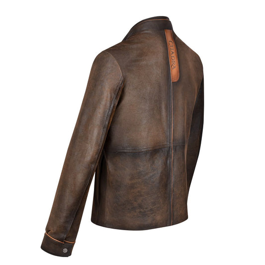 H291BOB - Cuadra honey casual fashion quilted ovine leather jacket for men-Kuet.us