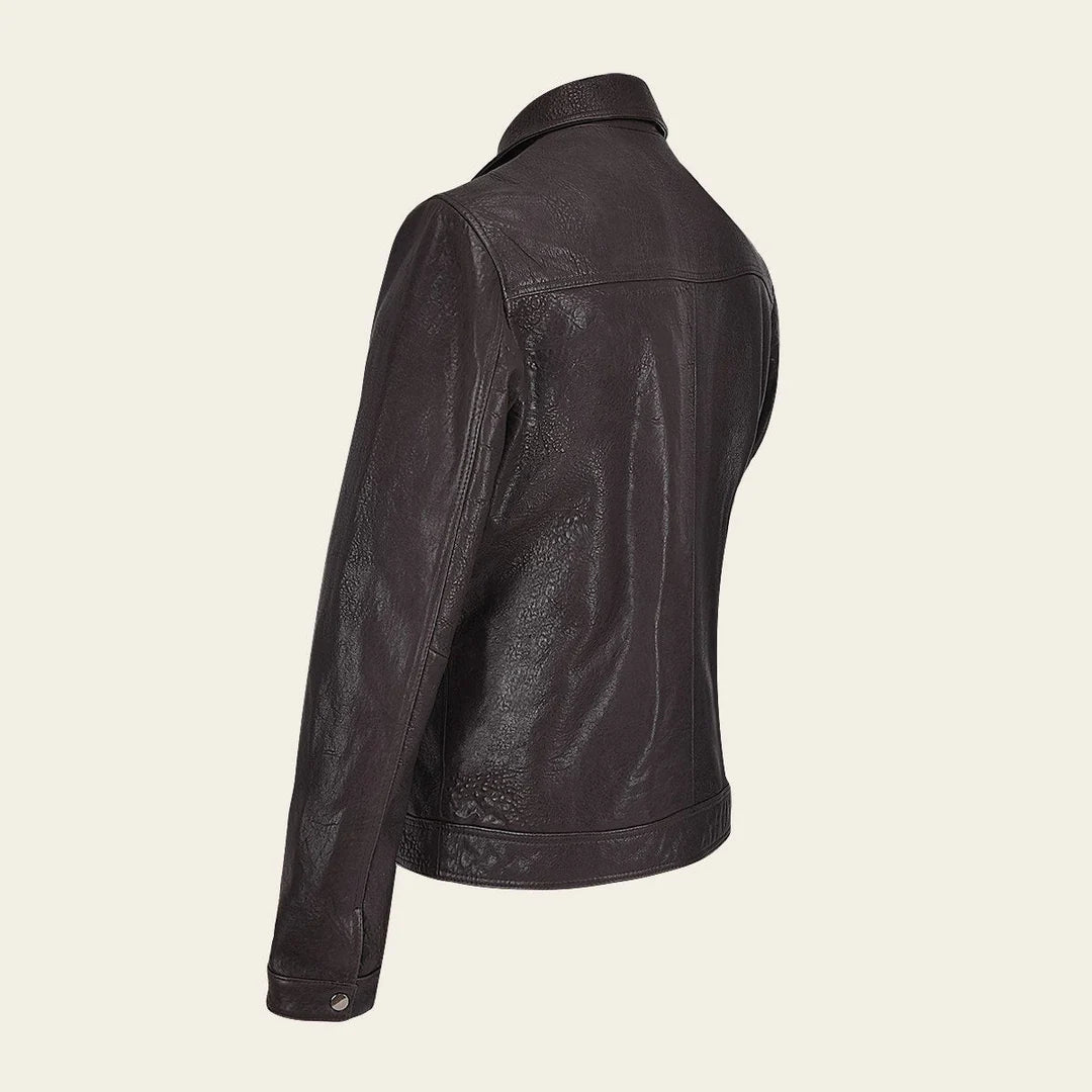 Cuadra brown dress casual fashion aviator leather jacket for men