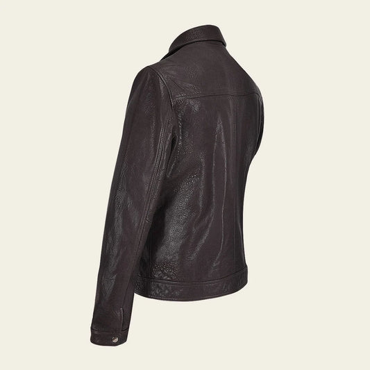 Cuadra brown dress casual fashion aviator leather jacket for men