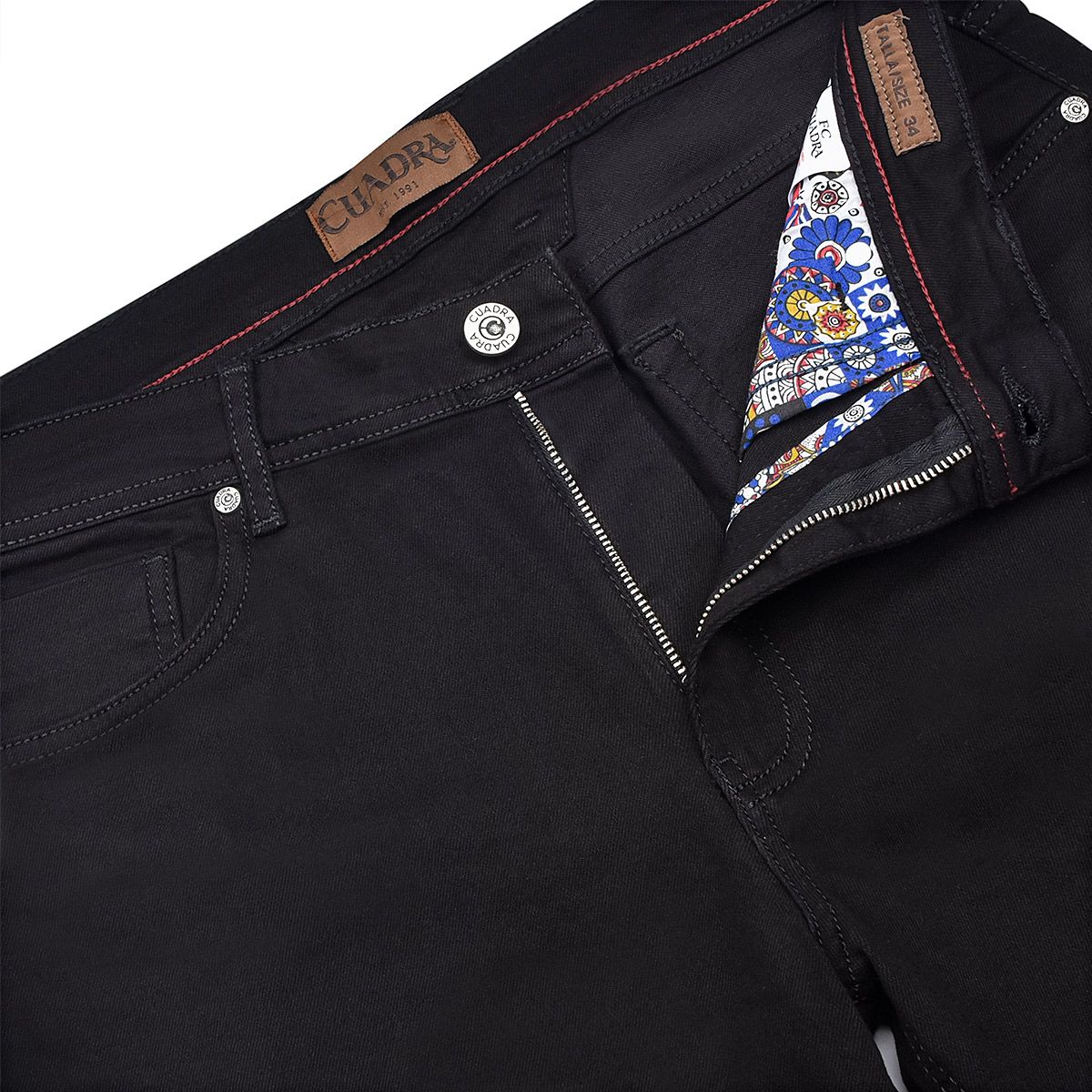 JN0LP20 - Cuadra denim black ultimate comfort stretch denim jeans for men-Kuet.us