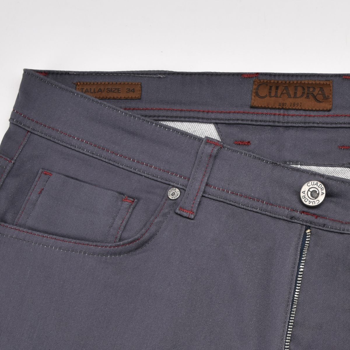 JN1LP23 - Cuadra slate grey ultimate comfort stretch denim jeans for men-Kuet.us