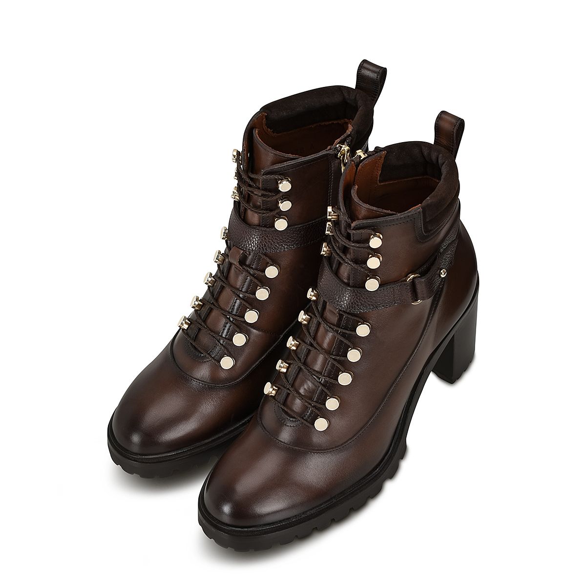 K33TSRS - Franco Cuadra brown casual fashion leather ankle boots for women-Kuet.us