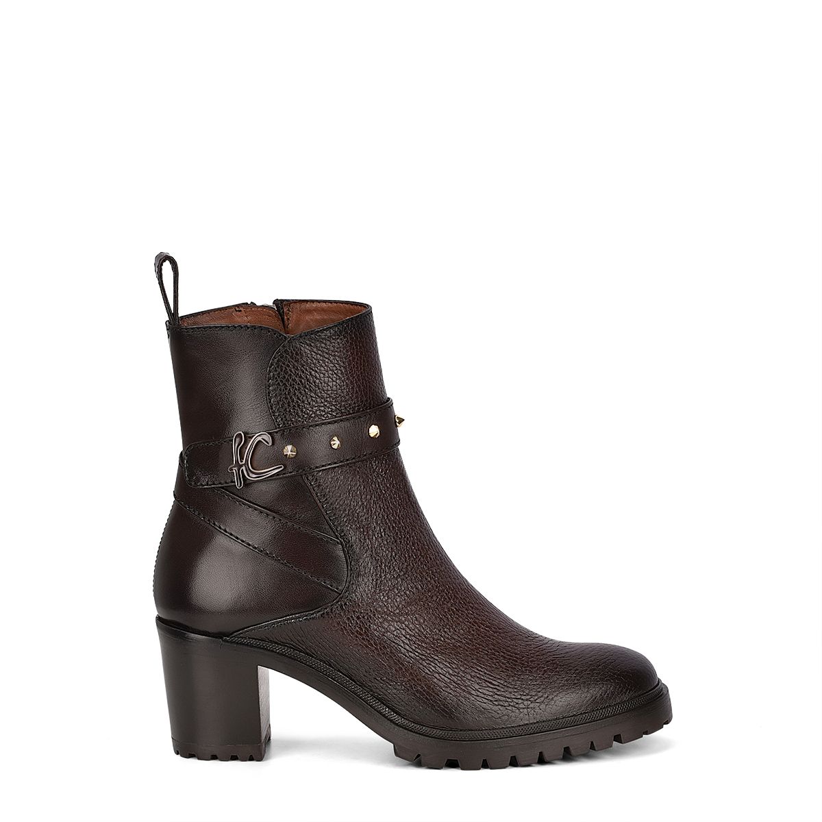 K35VNTS - Cuadra brown casual fashion deer leather ankle boots for women-Kuet.us