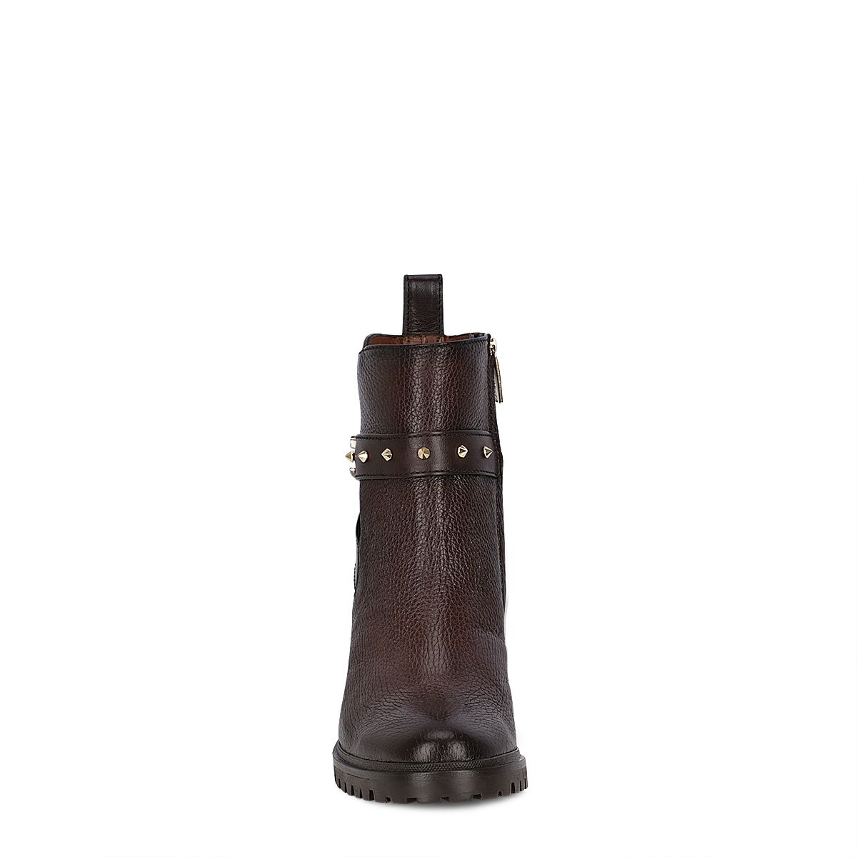 K35VNTS - Cuadra brown casual fashion deer leather ankle boots for women-Kuet.us