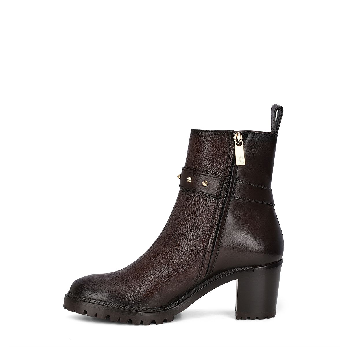 K35VNTS - Cuadra brown casual fashion deer leather ankle boots for women-Kuet.us