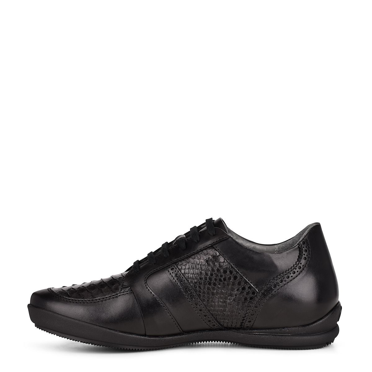 L26PBTS - Cuadra black casual fashion python sneakers for men-FRANCO CUADRA-Kuet-Cuadra-Boots