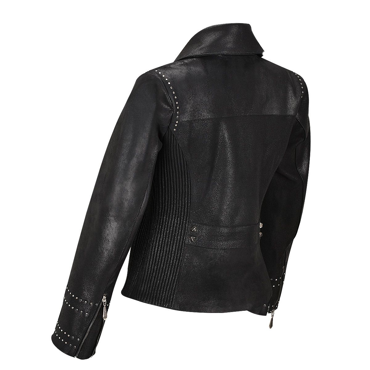 M293COC - Cuadra black western fashion lambskin leather jacket for women-Kuet.us