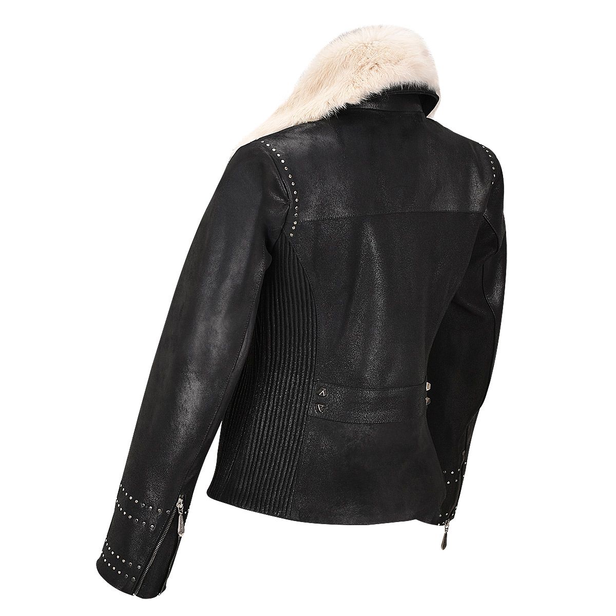 M293COC - Cuadra black western fashion lambskin leather jacket for women-Kuet.us