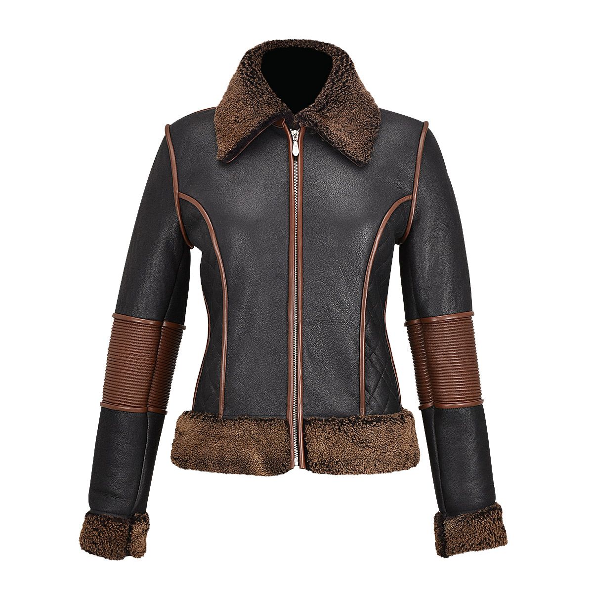 M308BOC - Cuadra black western fashion lambskin leather jacket for women-Kuet.us