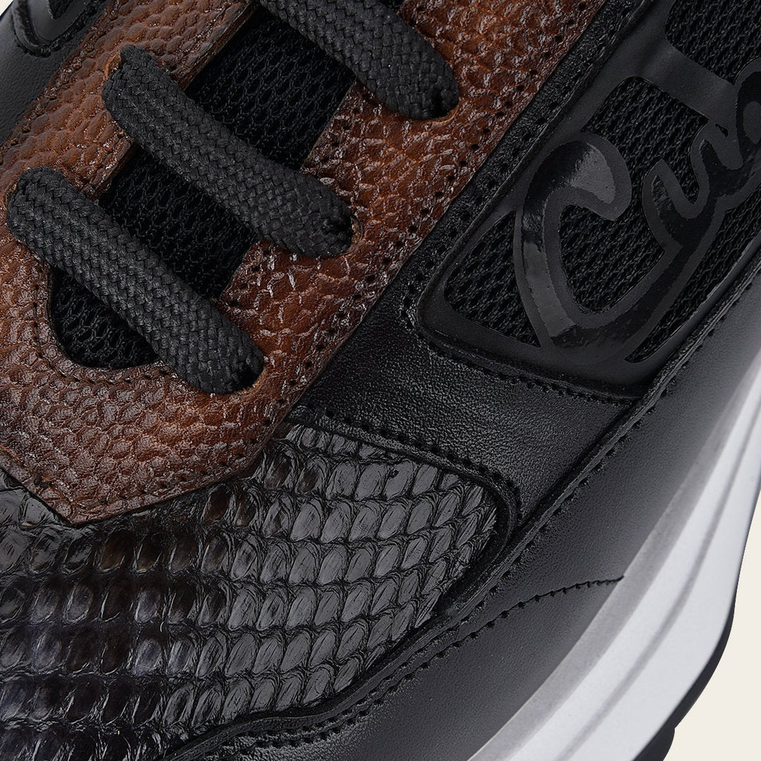 M45PBTS - Franco Cuadra gray python skin sneakers for men