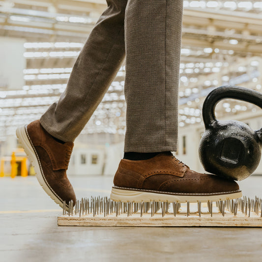 STEEL TOE DERBY SHOES MASTER MOKA