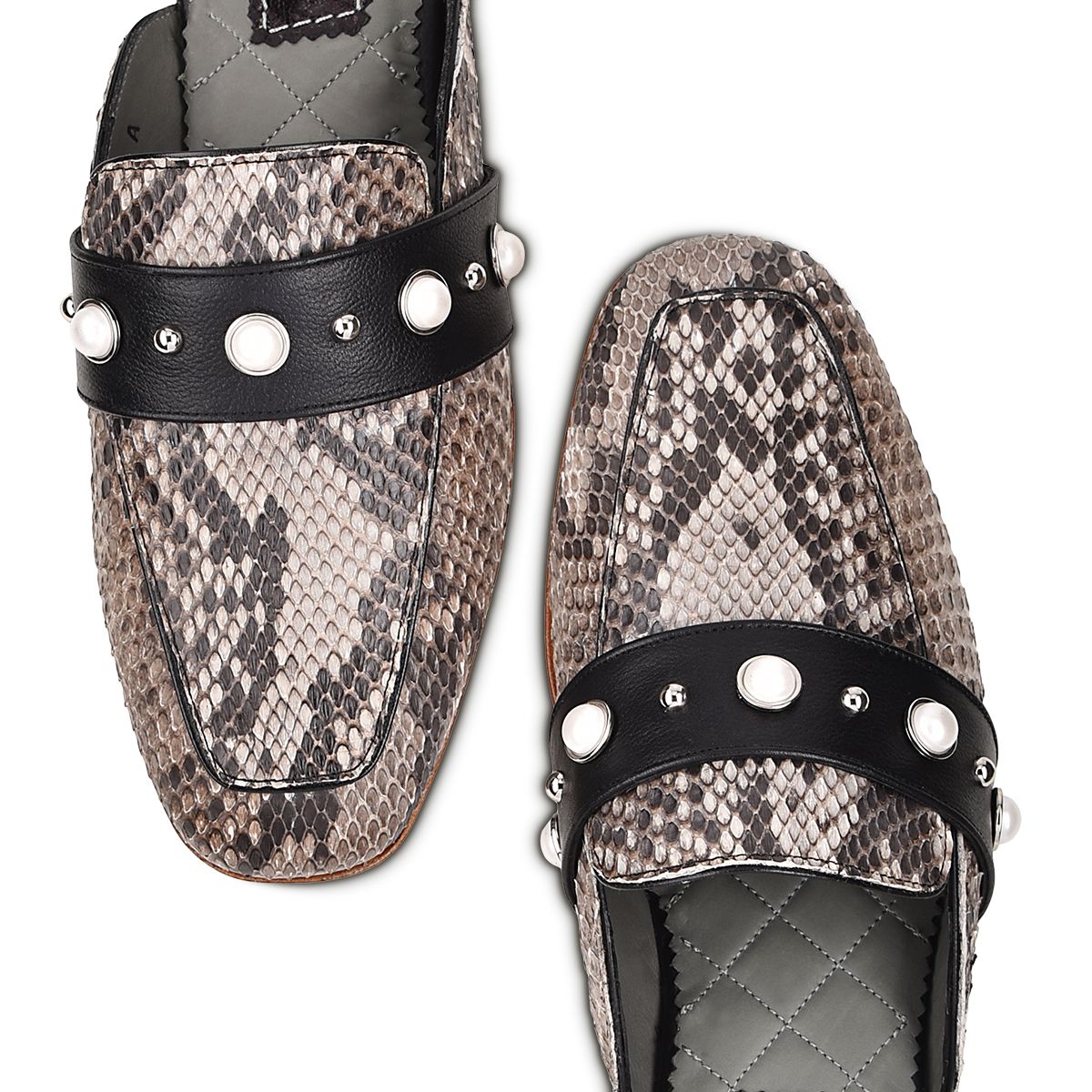 S35PBPB - Cuadra natural casual fashion python mule loafer for women-FRANCO CUADRA-Kuet-Cuadra-Boots