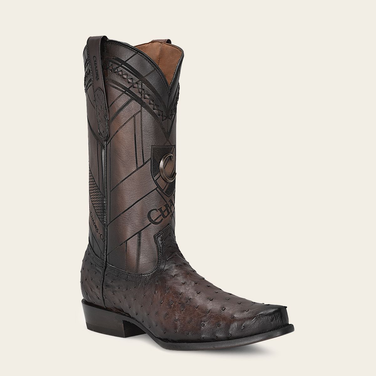 S42FA1 - Cuadra brown dress cowboy ostrich boots for men