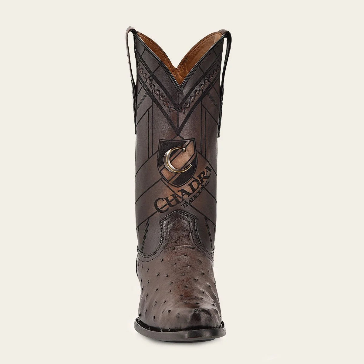 S42FA1 - Cuadra brown dress cowboy ostrich boots for men