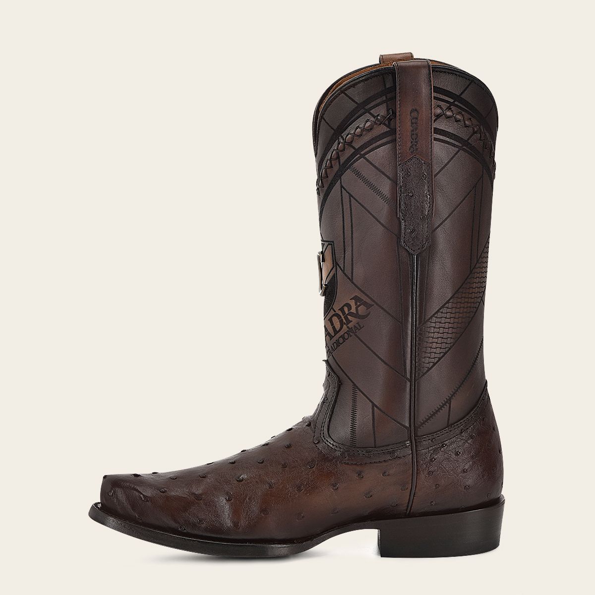 S42FA1 - Cuadra brown dress cowboy ostrich leather boots for men