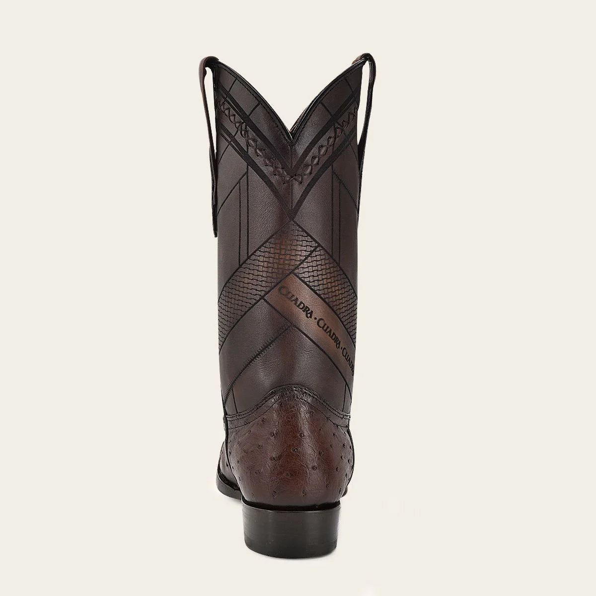 S42FA1 - Cuadra brown dress cowboy ostrich boots for men