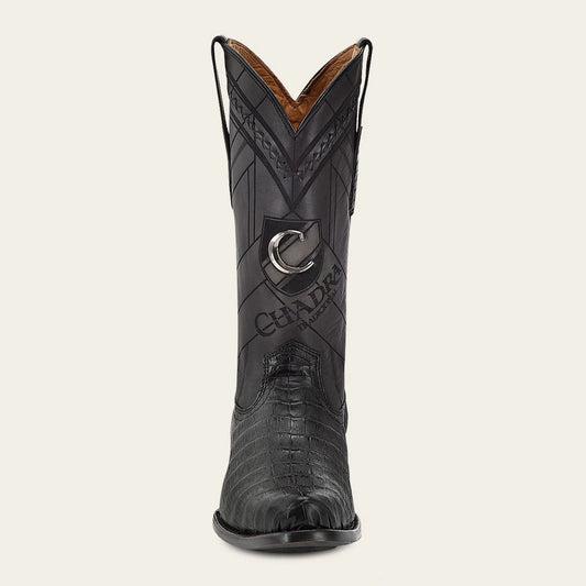 S42FFY - Cuadra black dress cowboy caiman boots for men