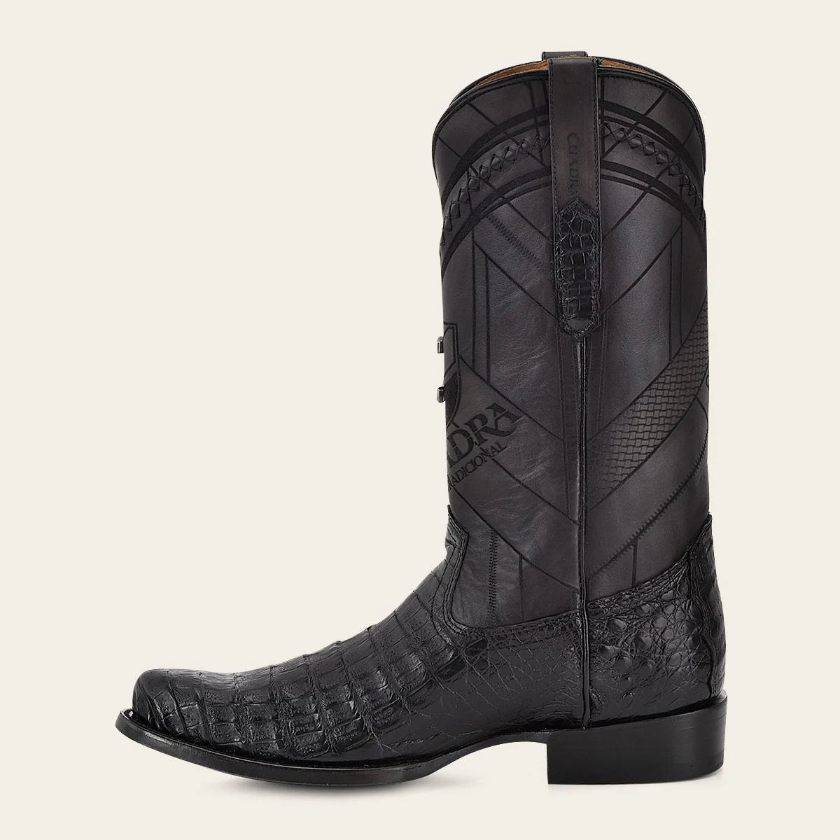S42FFY - Cuadra black dress cowboy fuscus leather boots for men