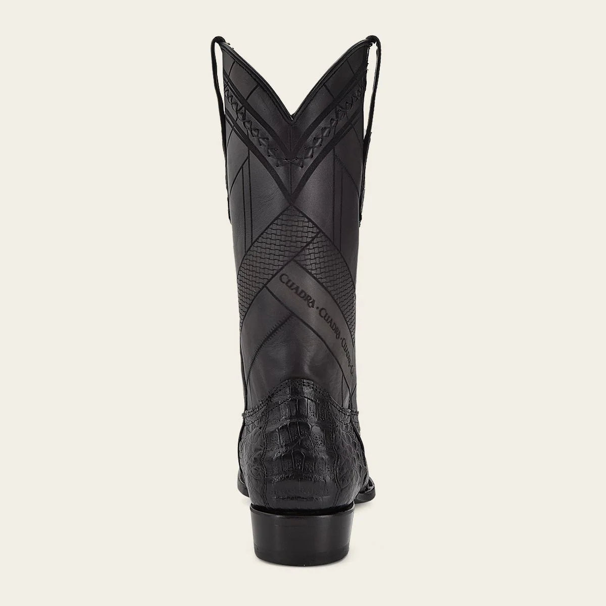 S42FFY - Cuadra black dress cowboy caiman boots for men