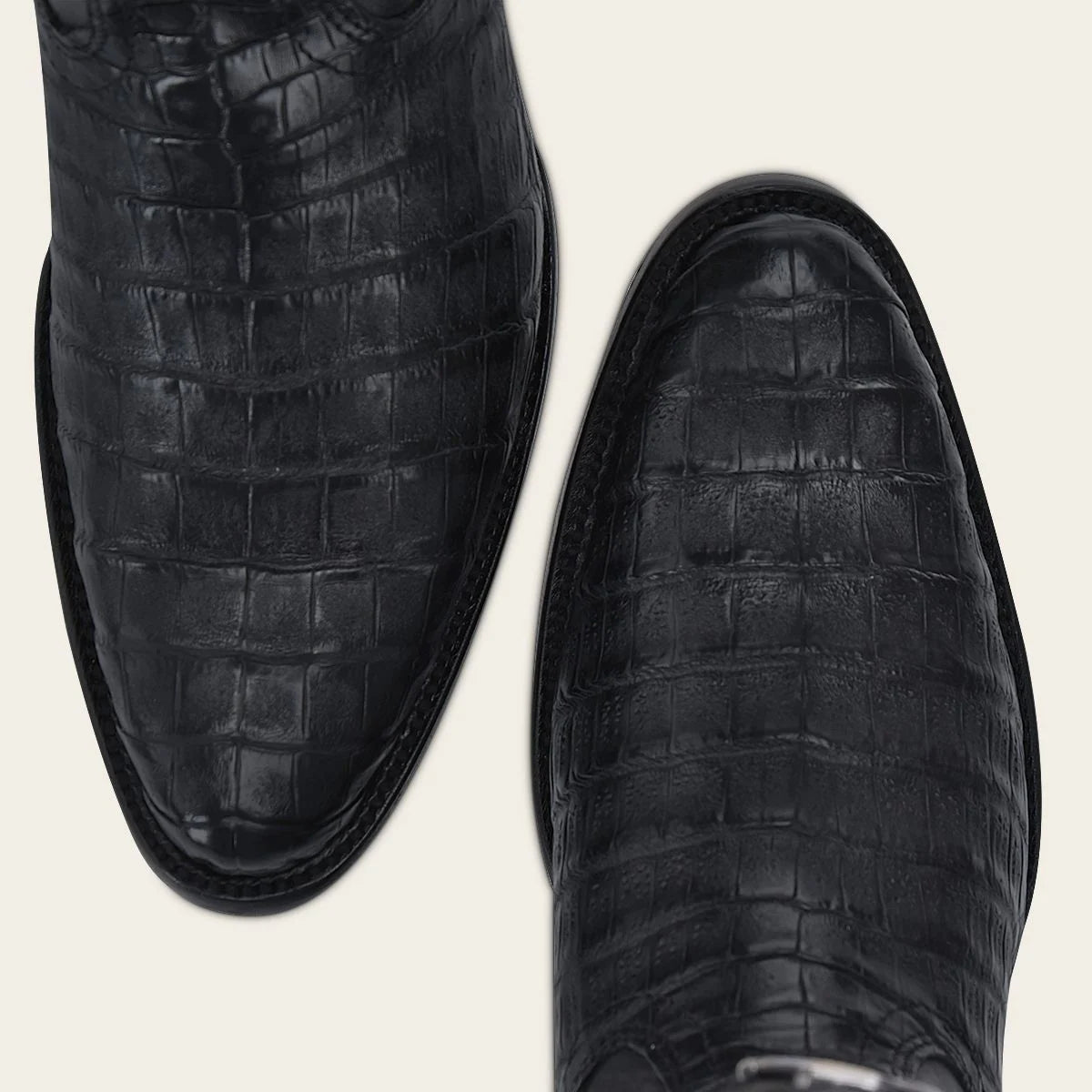 S42FFY - Cuadra black dress cowboy caiman boots for men