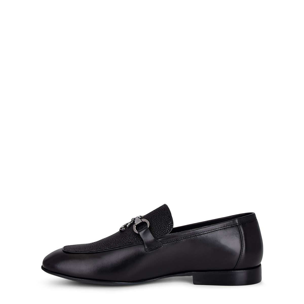 S46MTTS - Cuadra black dress casual stingray bit loafer for women-Kuet.us