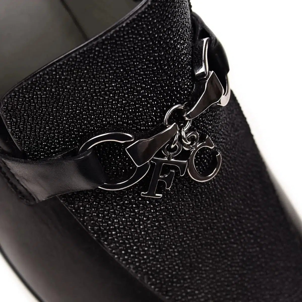 S46MTTS - Cuadra black dress casual stingray bit loafer for women-Kuet.us