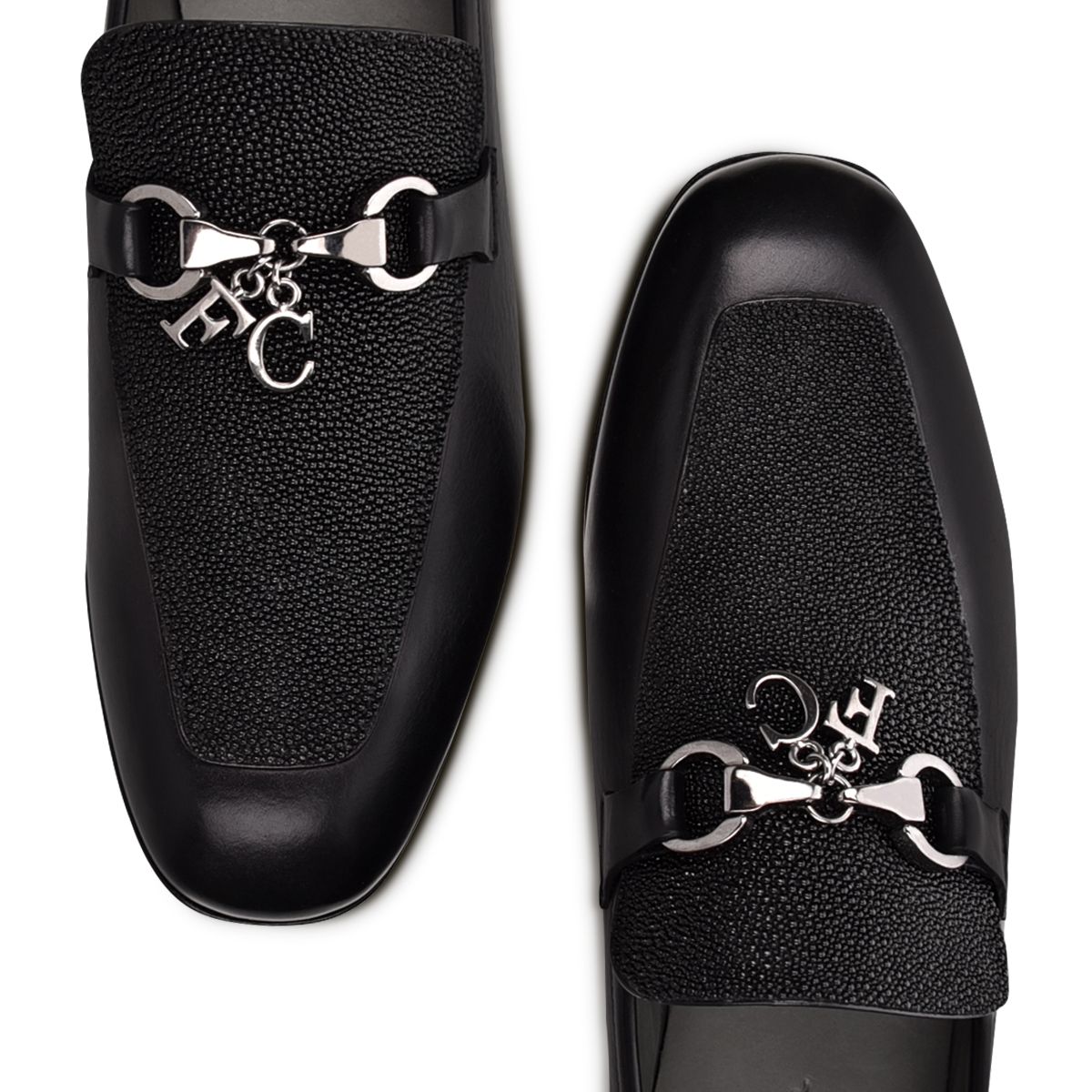 S46MTTS - Cuadra black dress casual stingray bit loafer for women-FRANCO CUADRA-Kuet-Cuadra-Boots