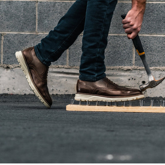 STEEL TOE OXFORD SHOE VOLTA BROWN