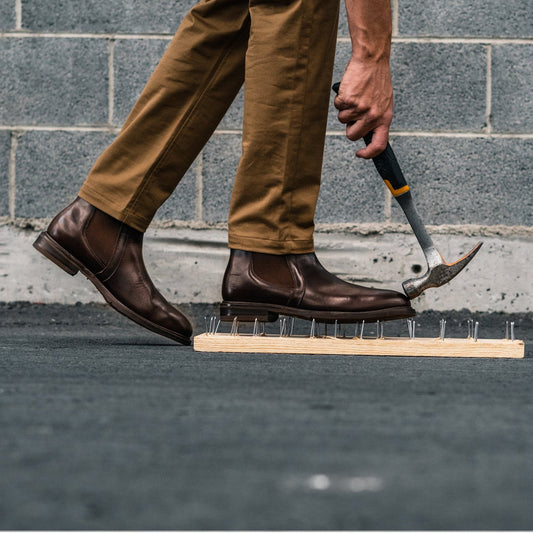STEEL TOE CHELSEA BOOT WALLACE BROWN