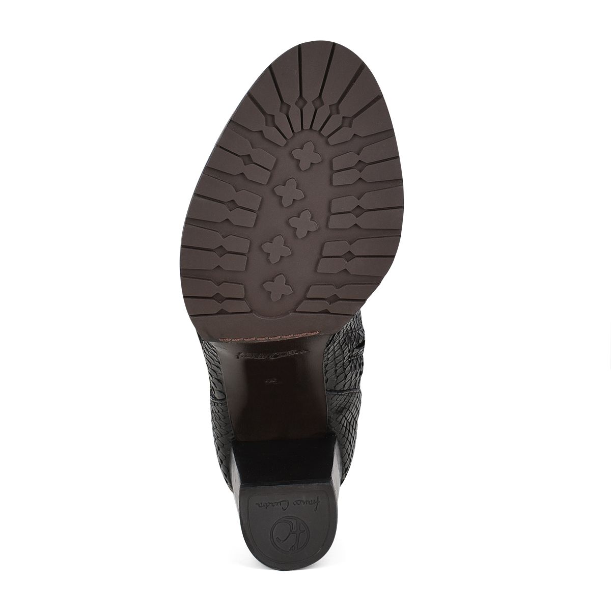 3A3PMPM - Cuadra Black Casual Fashion Phyton Bondage Boots for Women