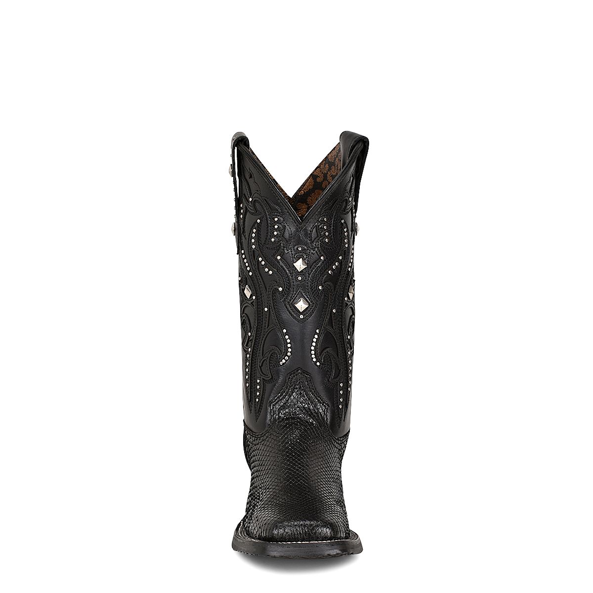 4M04PM - Cuadra black western fashion phyton leather rodeo boot for woman