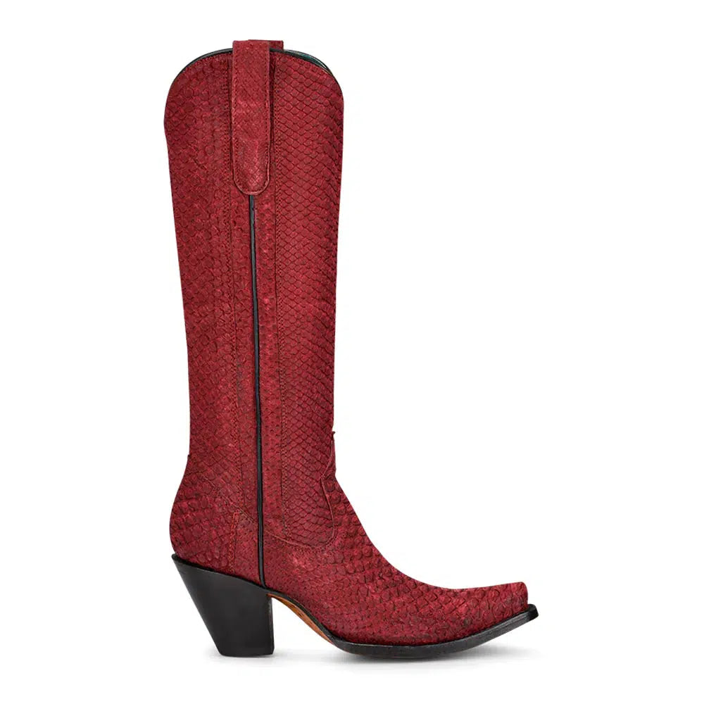 A4194 - Corral red western cowgirl python tall boots for women-Kuet.us