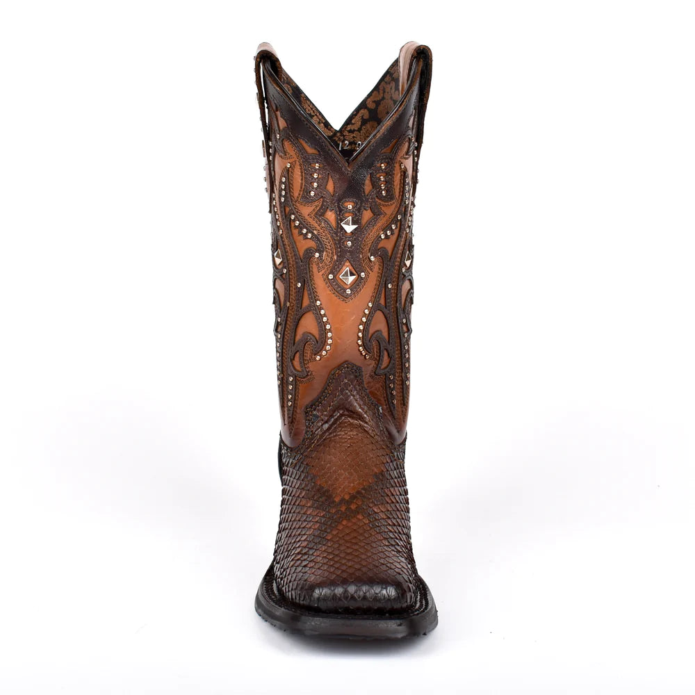 4M04PH - Cuadra vegetable western fashion phyton leather rodeo boot for woman
